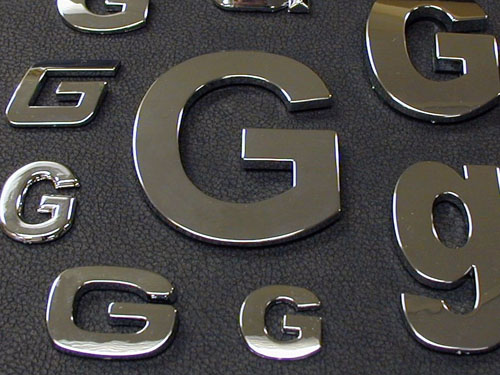 Flat Metal Letters and Signs