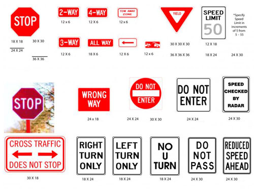 Traffic Signs and Parking Signs
